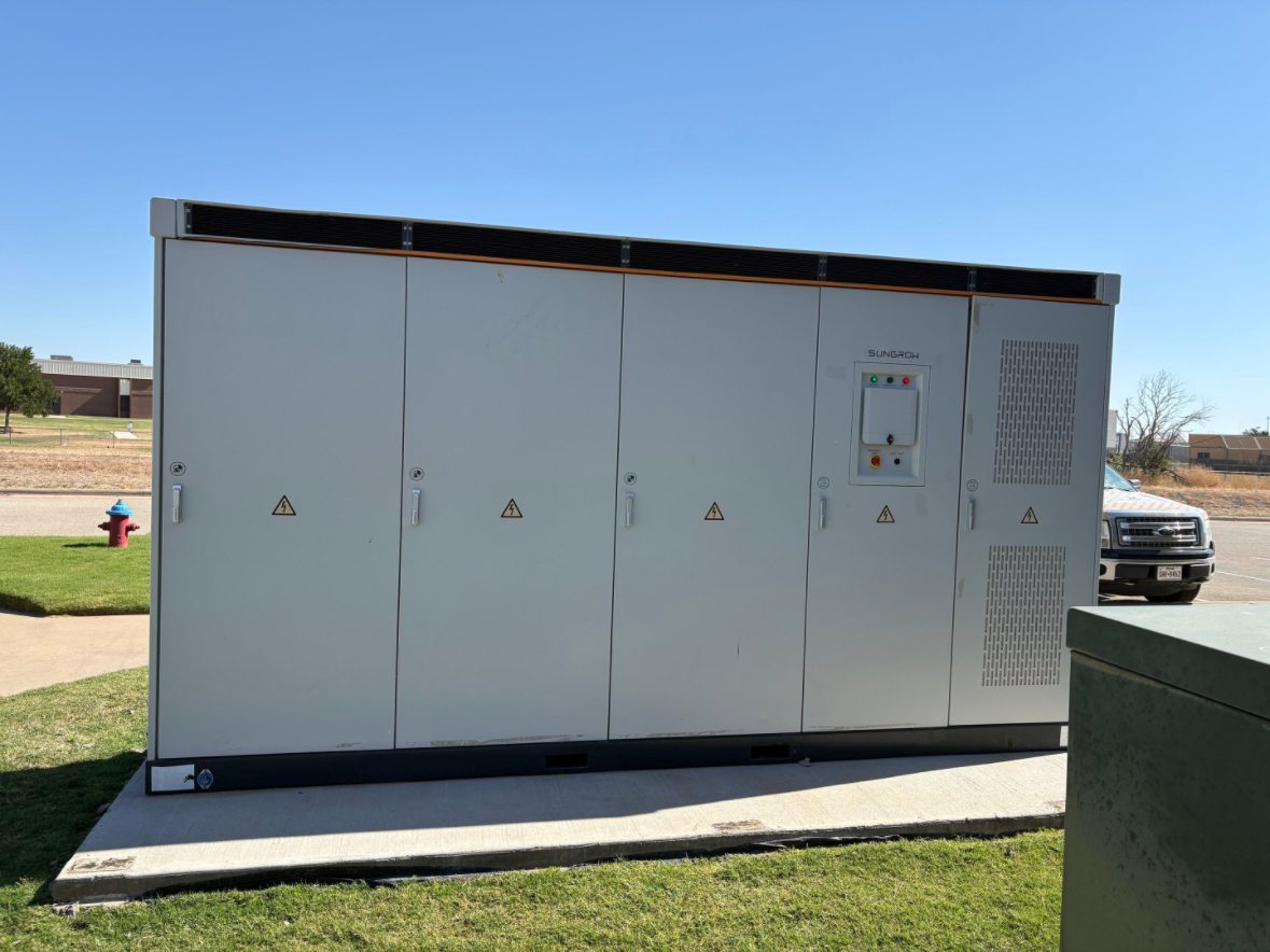 Battery bank at a church property
